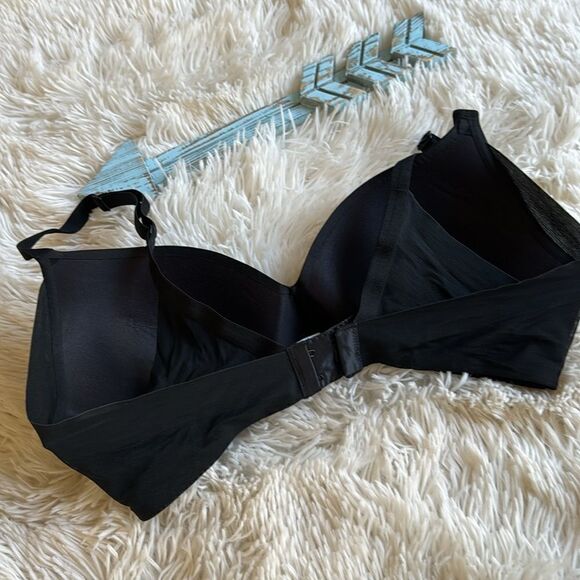 Wacoal Black Padded Bra, No Underwire Bra Size 32D Comfort - Picture 3 of 5